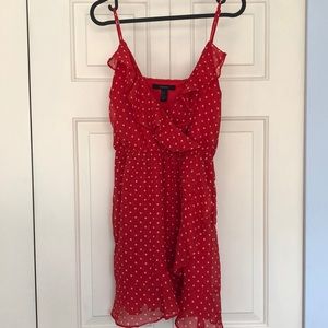 Polka dot mini dress